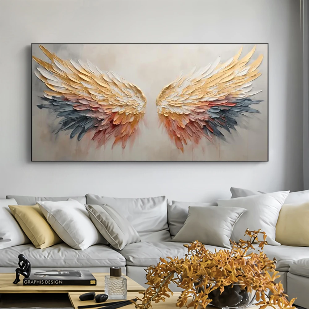 Colorful Abstract Angel Wing O - Interior Design Sketch ulasan dan harga