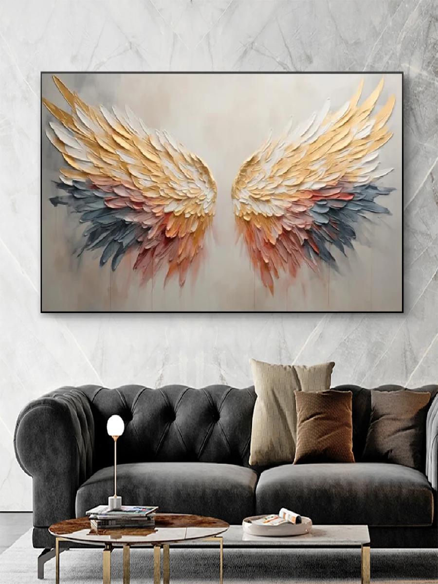 Colorful Abstract Angel Wing O - Interior Design Sketch ulasan dan harga