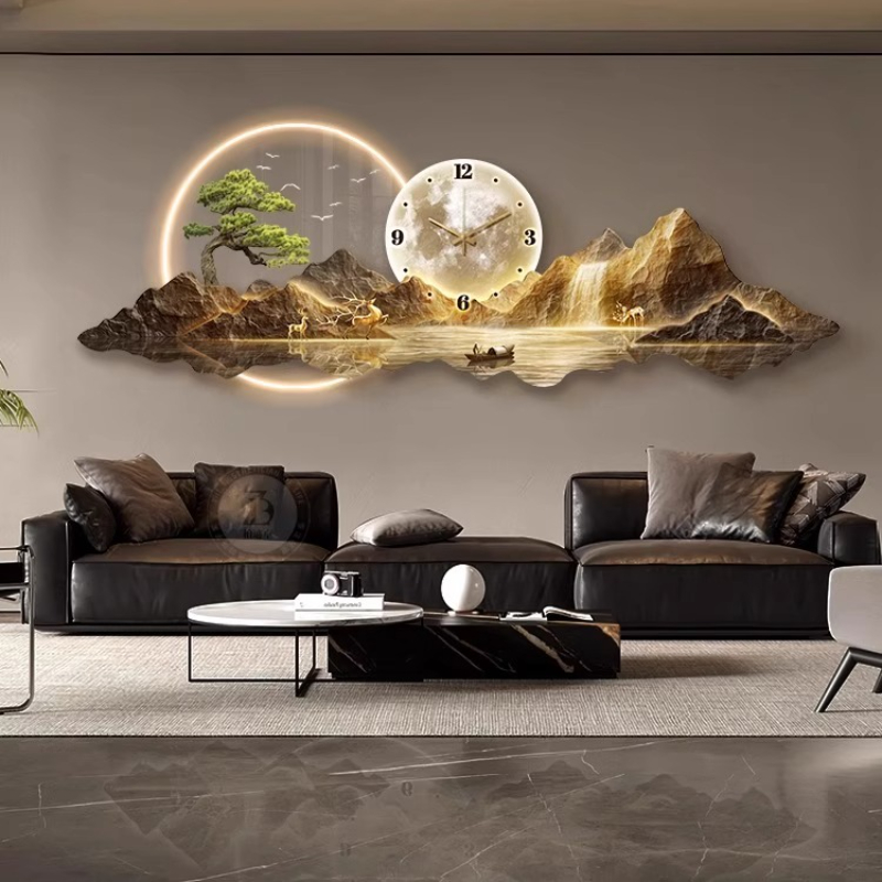 Luxury Light Wall clock Living - Interior Design Kitchen And Living Room ulasan dan harga