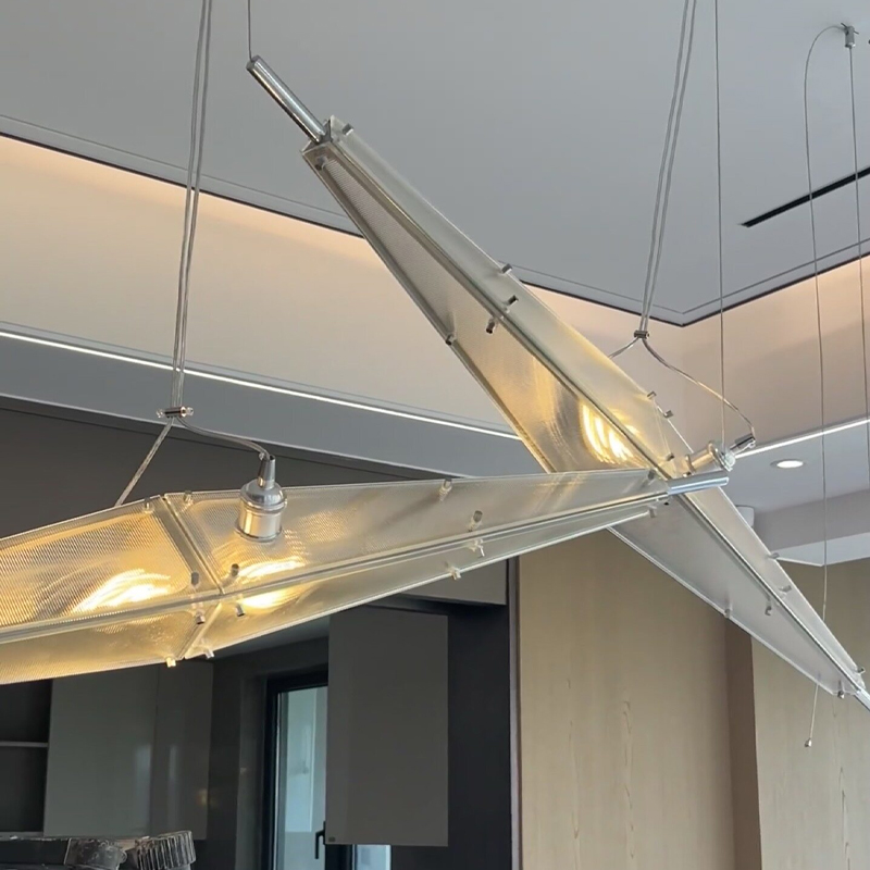 LED Glass Chandelier Minimalis - Interior Design Minimalist ulasan dan harga