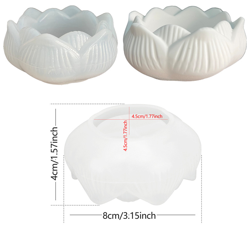 Lotus Shaped Silicone Mold for - Terrazzo Pot Cement ulasan dan harga