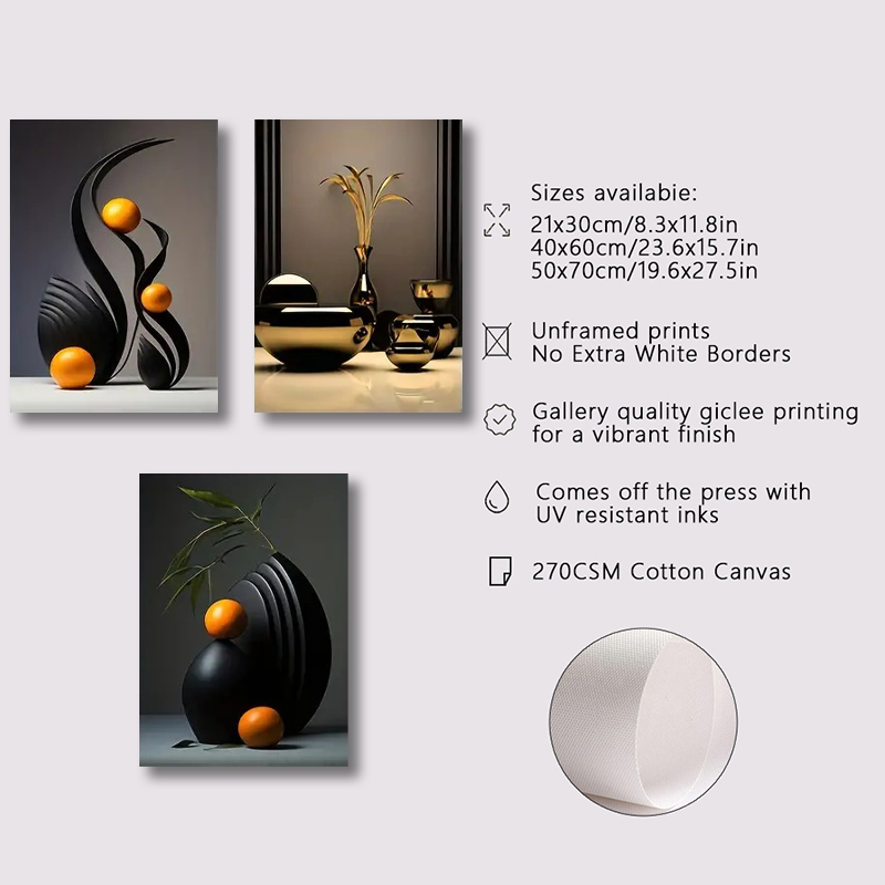 3pcs/set Abstract Canvas Print - Interior Design Sketch ulasan dan harga