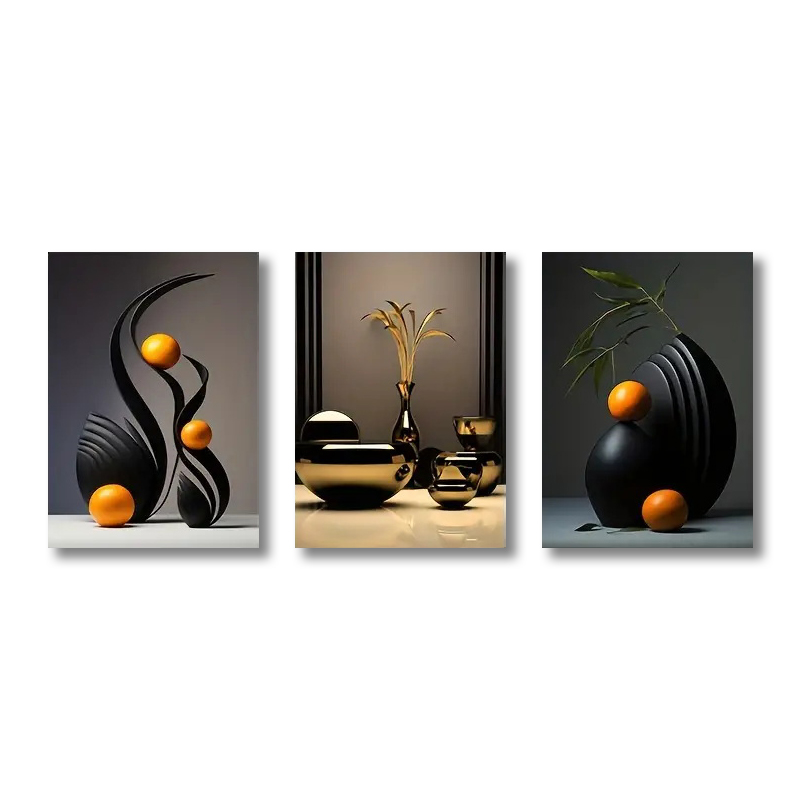 3pcs/set Abstract Canvas Print - Interior Design Sketch ulasan dan harga