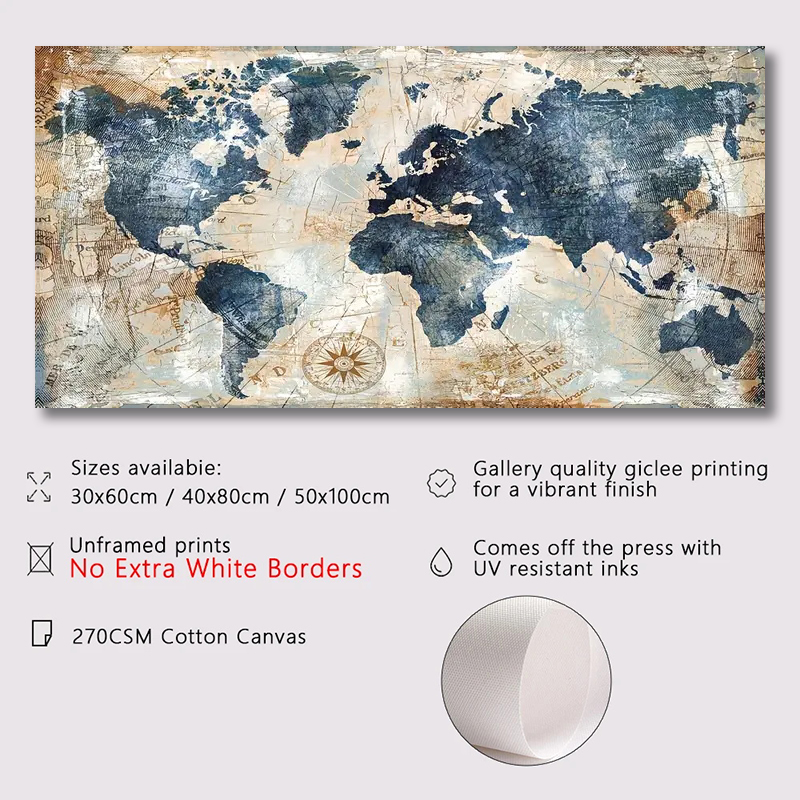 1pc Canvas Poster Vintage Art  - Interior Design Sketch ulasan dan harga