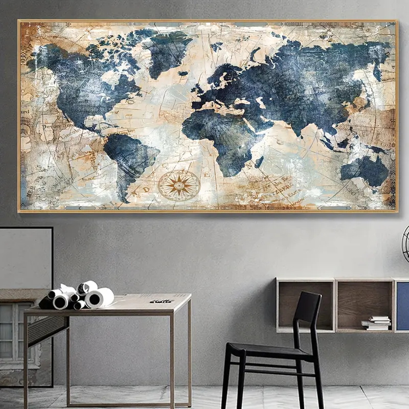 1pc Canvas Poster Vintage Art  - Interior Design Sketch ulasan dan harga