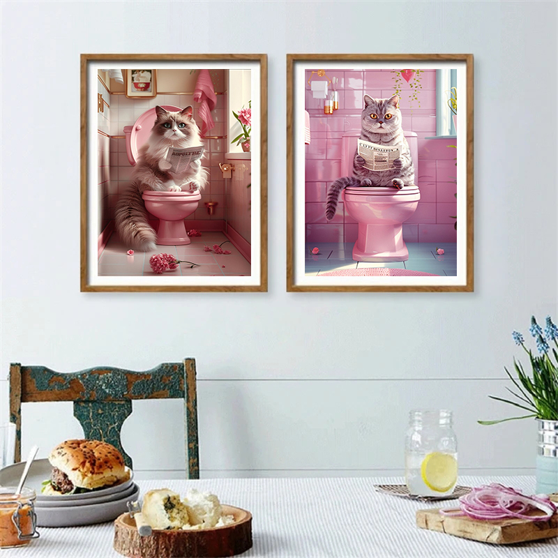Animal on The Toilet and Readi - Interior Design Sketch ulasan dan harga