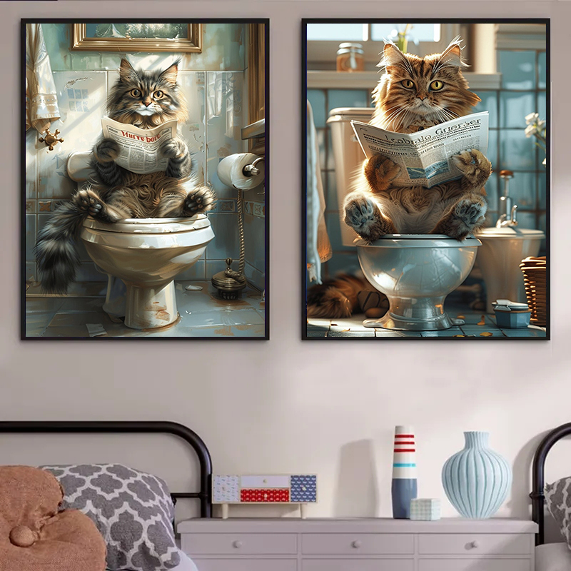 Animal on The Toilet and Readi - Interior Design Sketch ulasan dan harga
