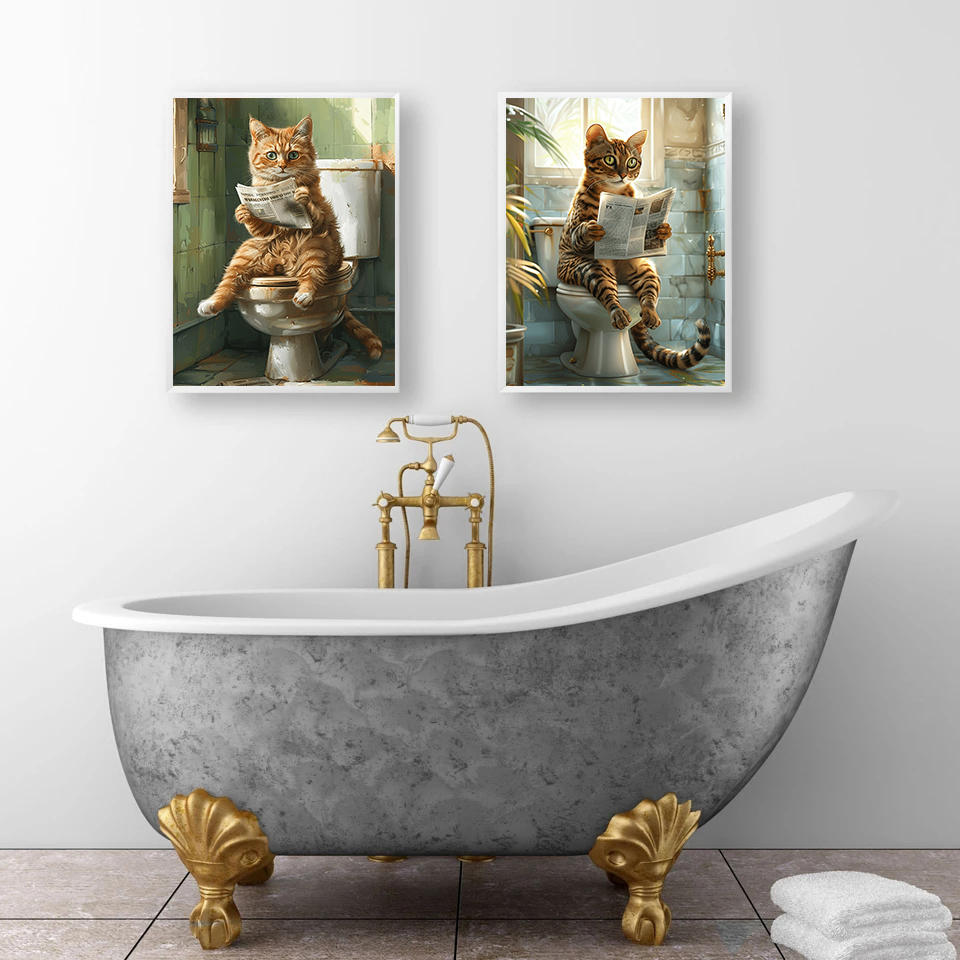 Animal on The Toilet and Readi - Interior Design Sketch ulasan dan harga