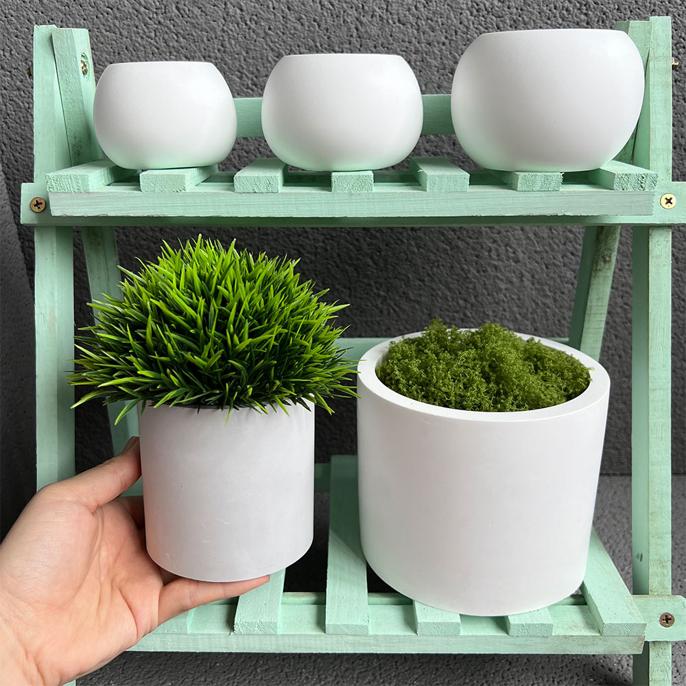 Cement Plant Pot Concrete Mold - Terrazzo Pot Cement ulasan dan harga