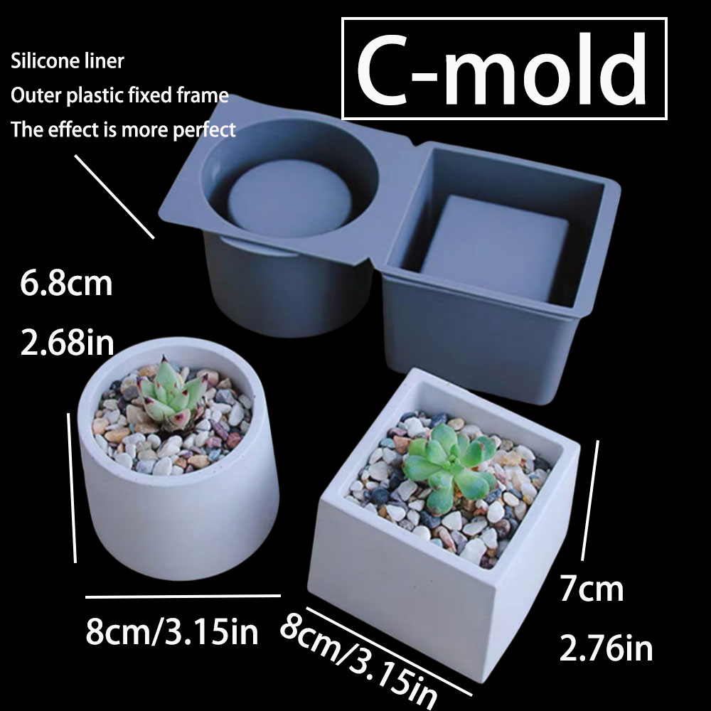 Cement Plant Pot Concrete Mold - Terrazzo Pot Cement ulasan dan harga