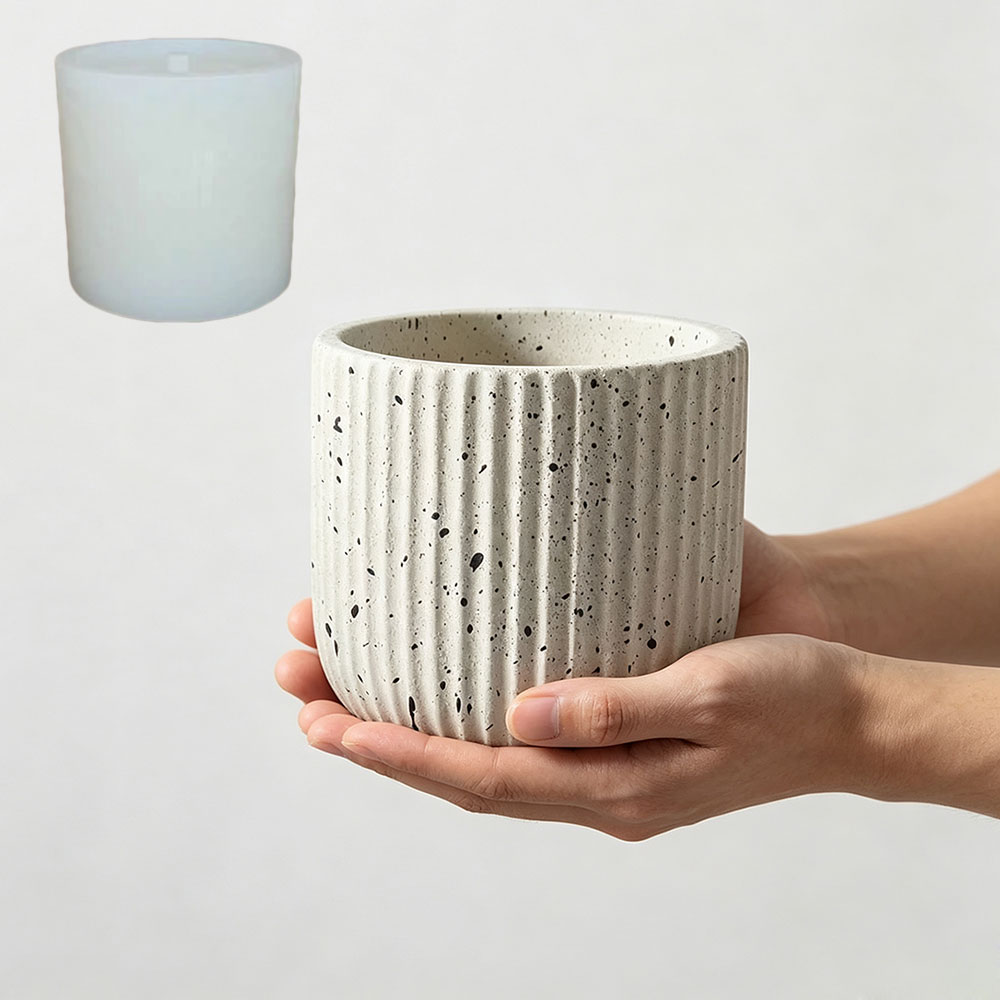 Minimalist Stripe Terrazzo Con - Terrazzo Pot Cement ulasan dan harga
