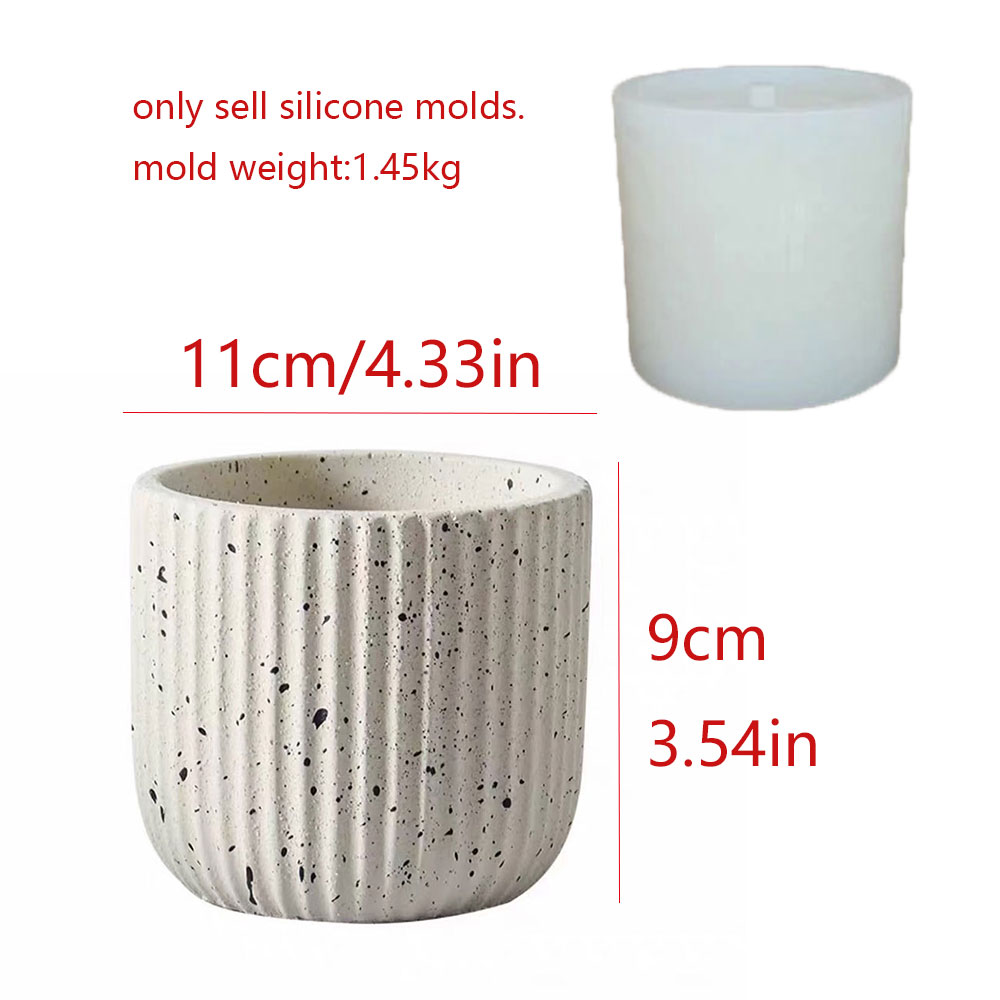 Minimalist Stripe Terrazzo Con - Terrazzo Pot Cement ulasan dan harga