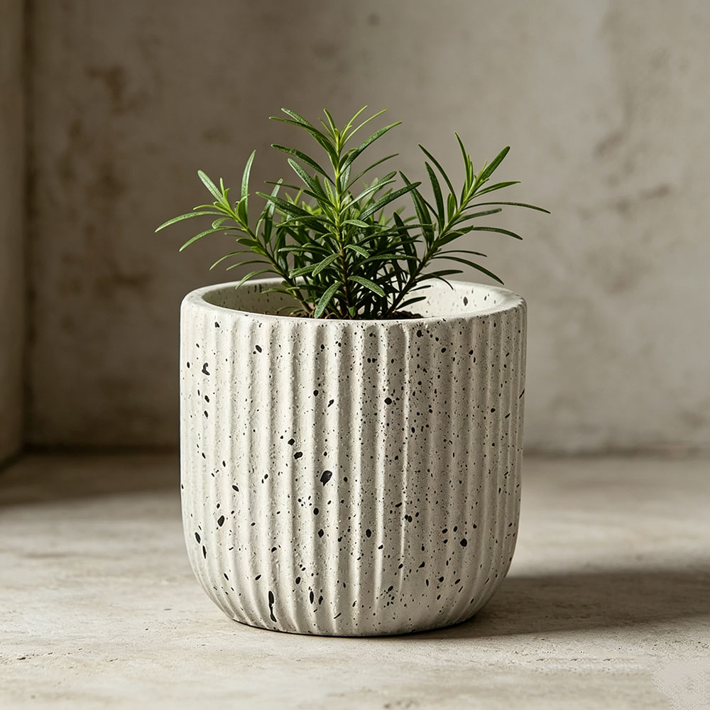 Minimalist Stripe Terrazzo Con - Terrazzo Pot Cement ulasan dan harga