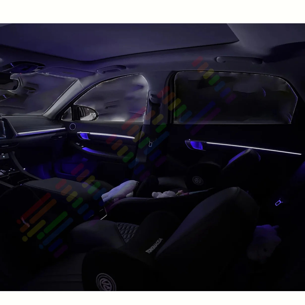 Auto Interior LED Strip with 6 - Interior Design Apps ulasan dan harga