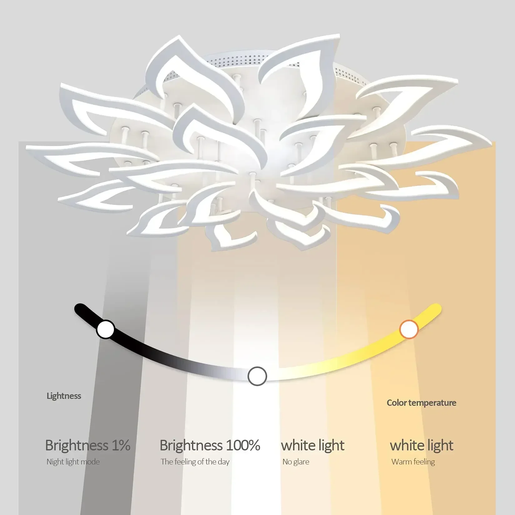 Designer LED Petal Chandelier  - Interior Design Kitchen And Living Room ulasan dan harga