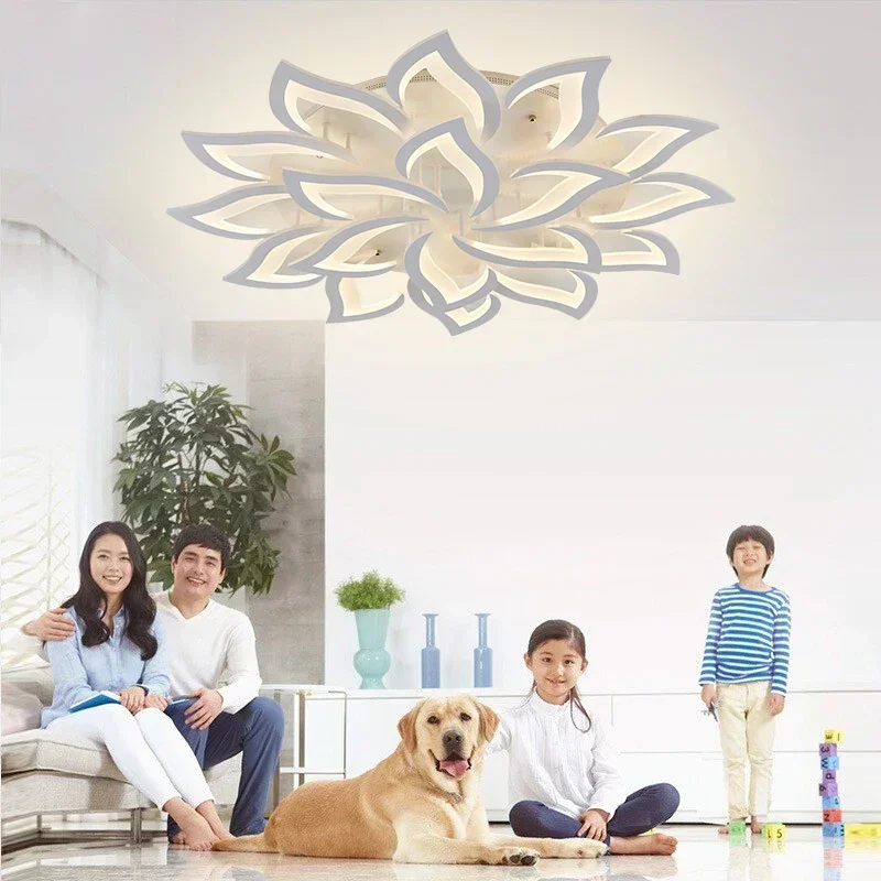 Designer LED Petal Chandelier  - Interior Design Kitchen And Living Room ulasan dan harga