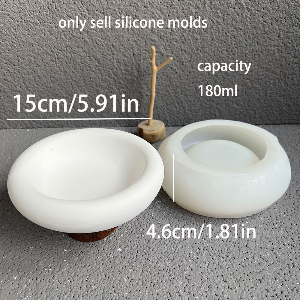 Round Cement Bowl Silicone Mol - Terrazzo Pot Cement ulasan dan harga
