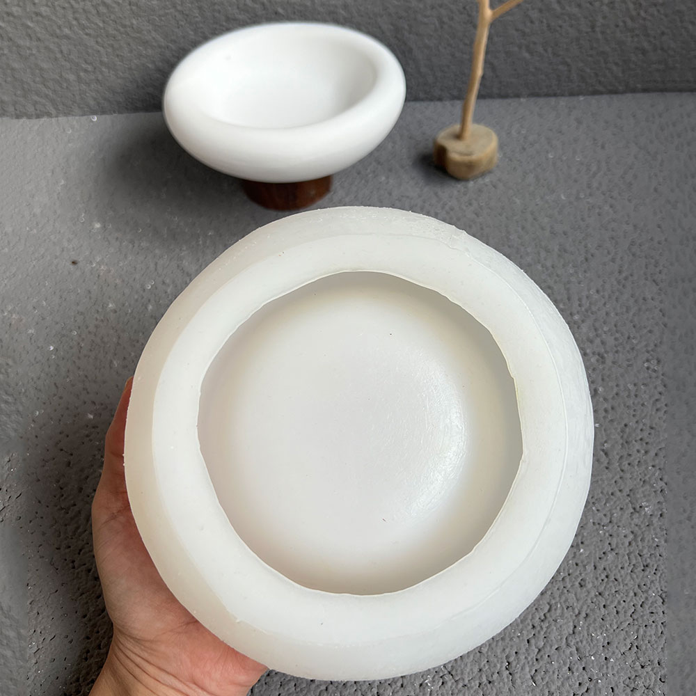 Round Cement Bowl Silicone Mol - Terrazzo Pot Cement ulasan dan harga