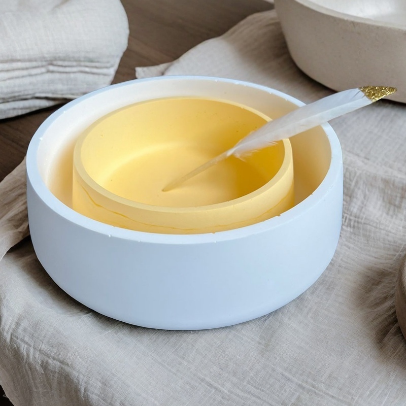 Large Bowl Flower Pot Silicone - Terrazzo Pot Cement ulasan dan harga