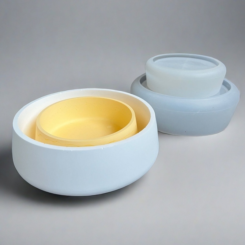 Large Bowl Flower Pot Silicone - Terrazzo Pot Cement ulasan dan harga