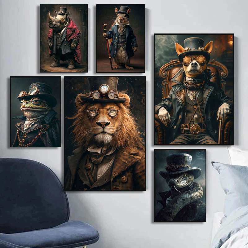 Cool Steampunk Animals Portrai - Interior Design Sketch ulasan dan harga