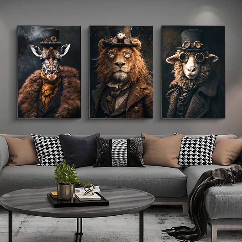 Cool Steampunk Animals Portrai - Interior Design Sketch ulasan dan harga