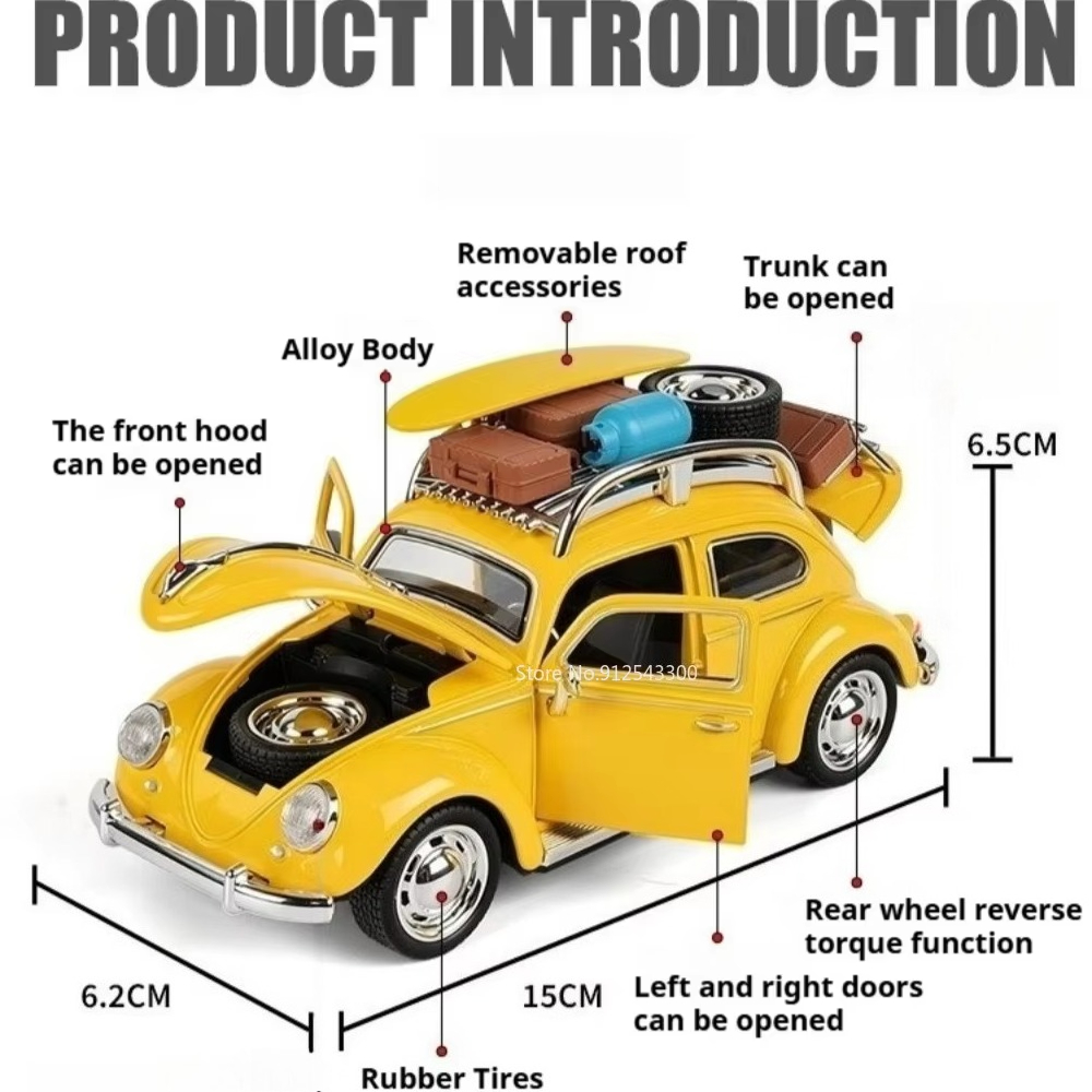 1:32 Scale Beetle Santana Car  - Interior Design Style Quiz ulasan dan harga