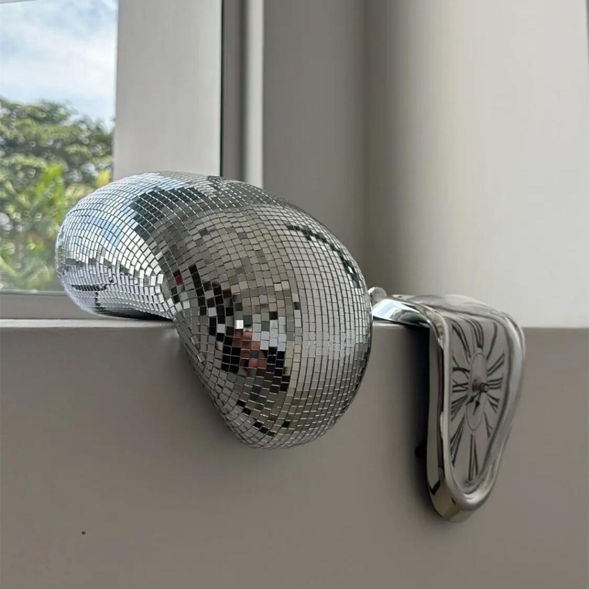 Reflective Melting Disco Ball  - Interior Design Minimalist ulasan dan harga
