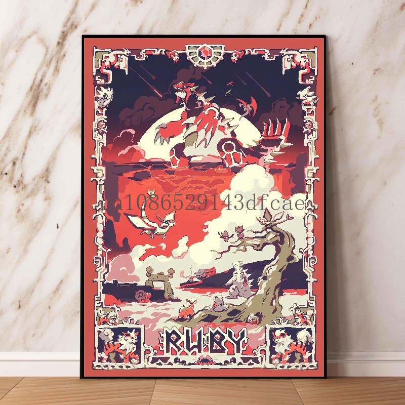 Pokemon Retro Cartoon Poster C - Interior Design Modern ulasan dan harga