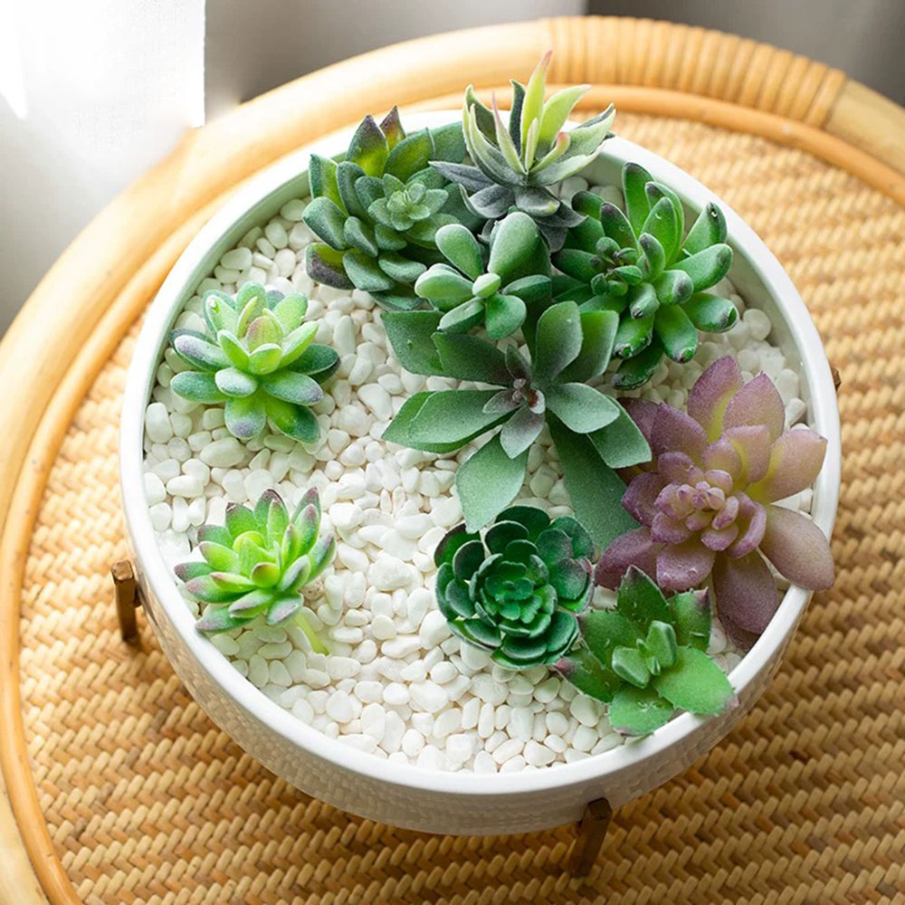 31cm Round Cement Flower Pot S - Terrazzo Pot Cement ulasan dan harga