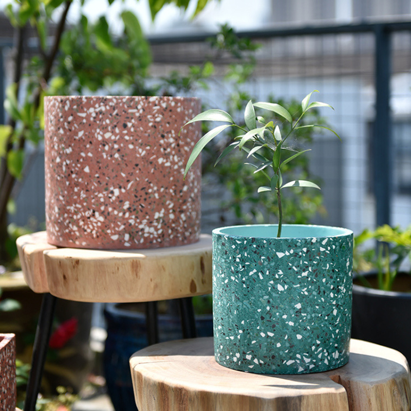 Large Flower Pot Silicone Mold - Terrazzo Pot Cement ulasan dan harga