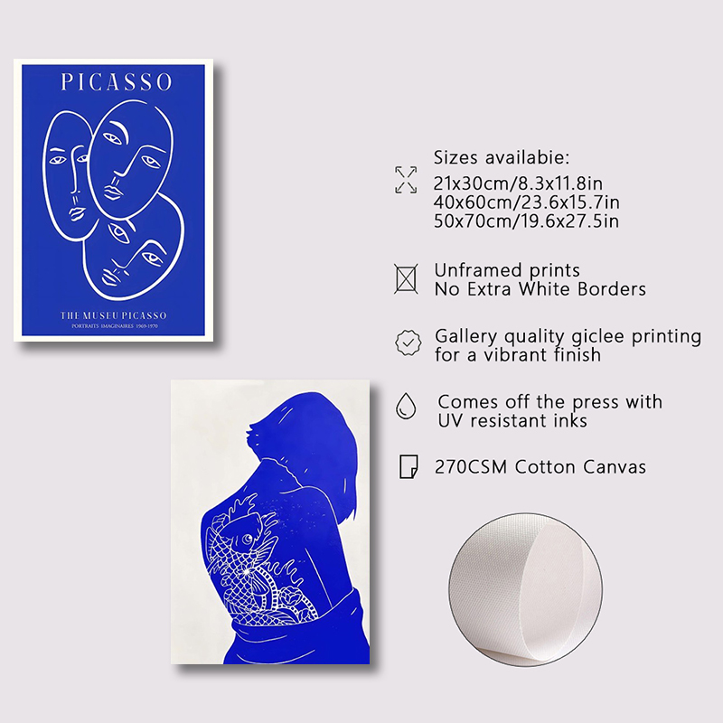 Abstract Klein Blue Simple Pos - Interior Design Sketch ulasan dan harga