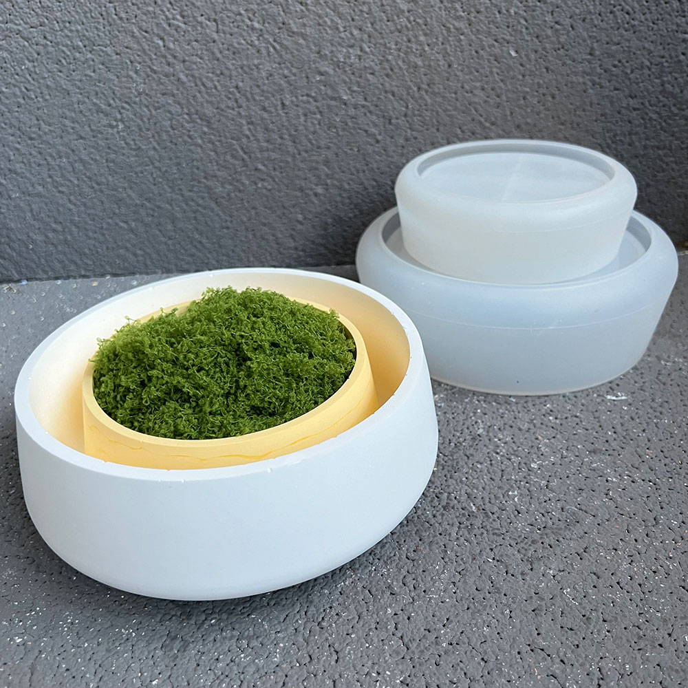 Concrete Bowl Silicone Mold DI - Terrazzo Pot Cement ulasan dan harga