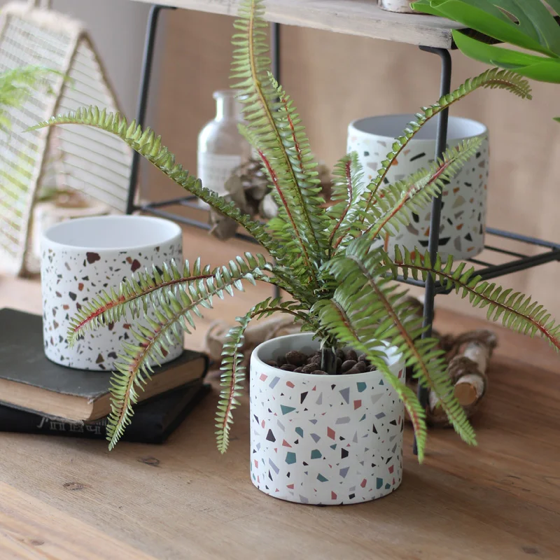Concrete Candle Cup Vessel Sil - Terrazzo Pot Cement ulasan dan harga