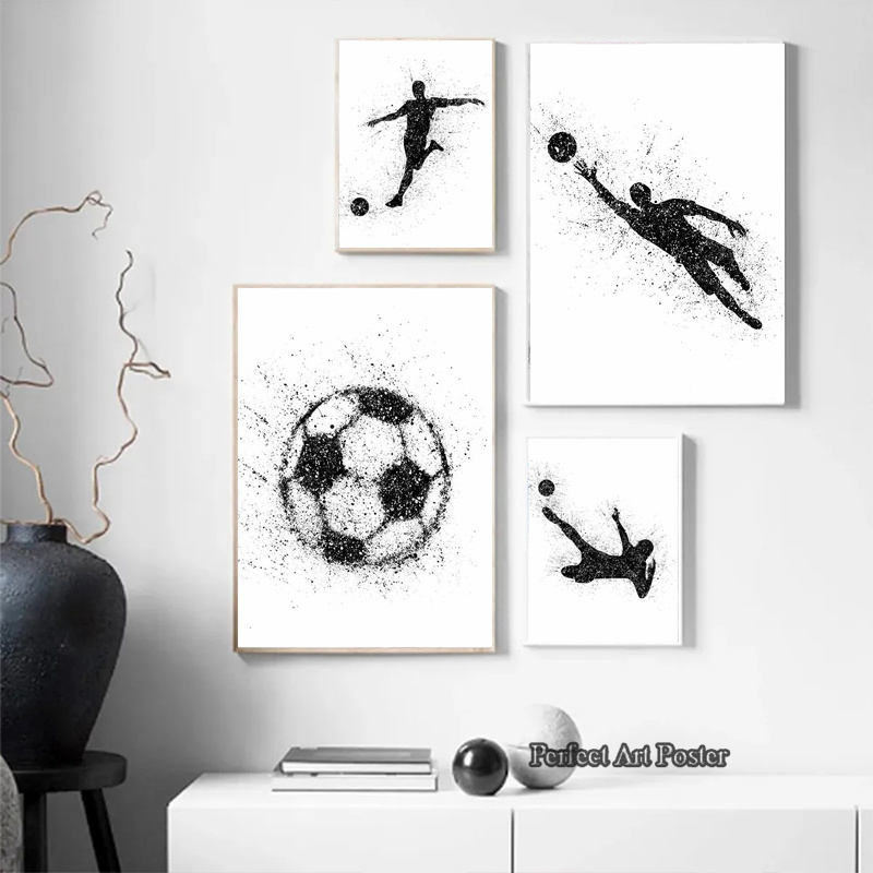 Watercolor Football Man Playin - Interior Design Sketch ulasan dan harga