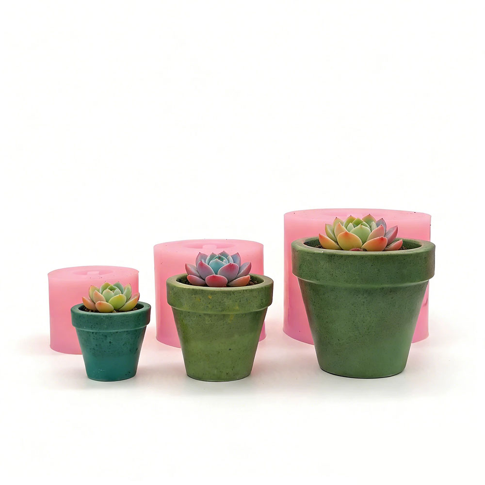 Mini Succulent Planter Silicon - Terrazzo Pot Cement ulasan dan harga