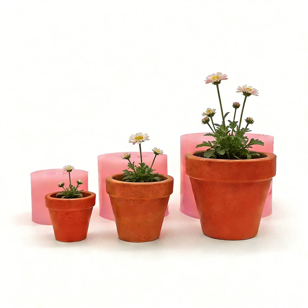 Mini Succulent Planter Silicon - Terrazzo Pot Cement ulasan dan harga