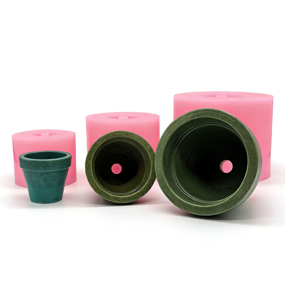 Mini Succulent Planter Silicon - Terrazzo Pot Cement ulasan dan harga