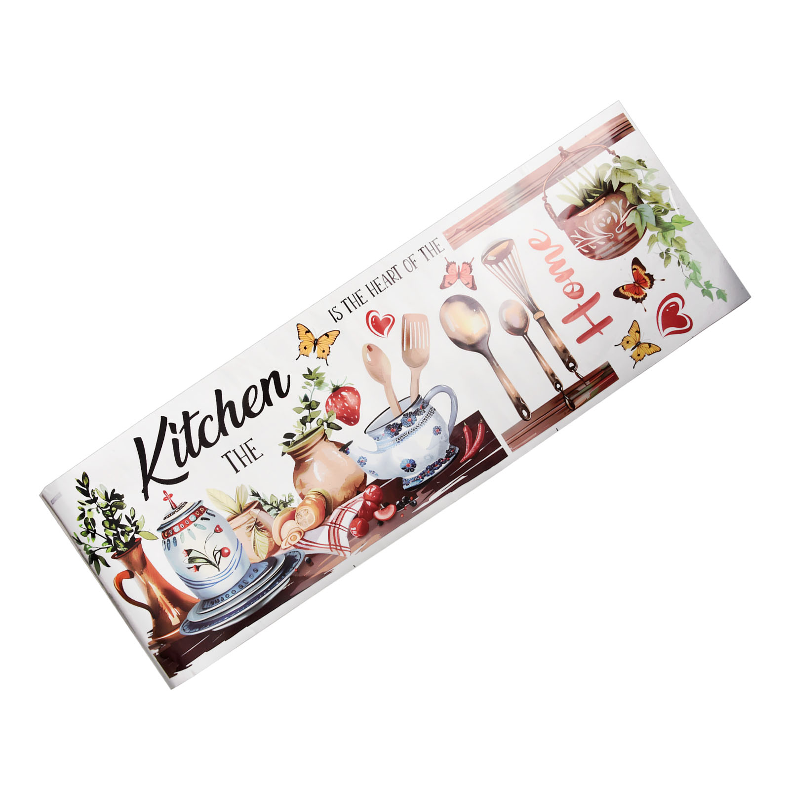 Floral Design PVC Wall Sticker - Interior Design Kitchen And Living Room ulasan dan harga