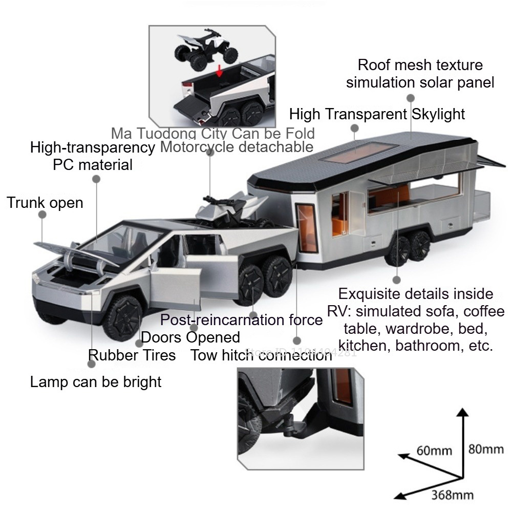 1:32 RV Diecast Alloy Model To - Interior Design Style Quiz ulasan dan harga