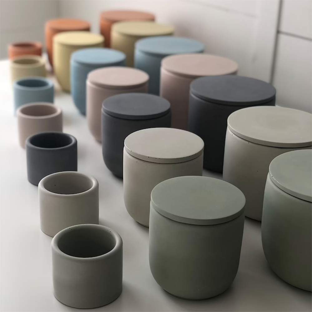 Cement Box Silicone Molds Terr - Terrazzo Pot Cement ulasan dan harga