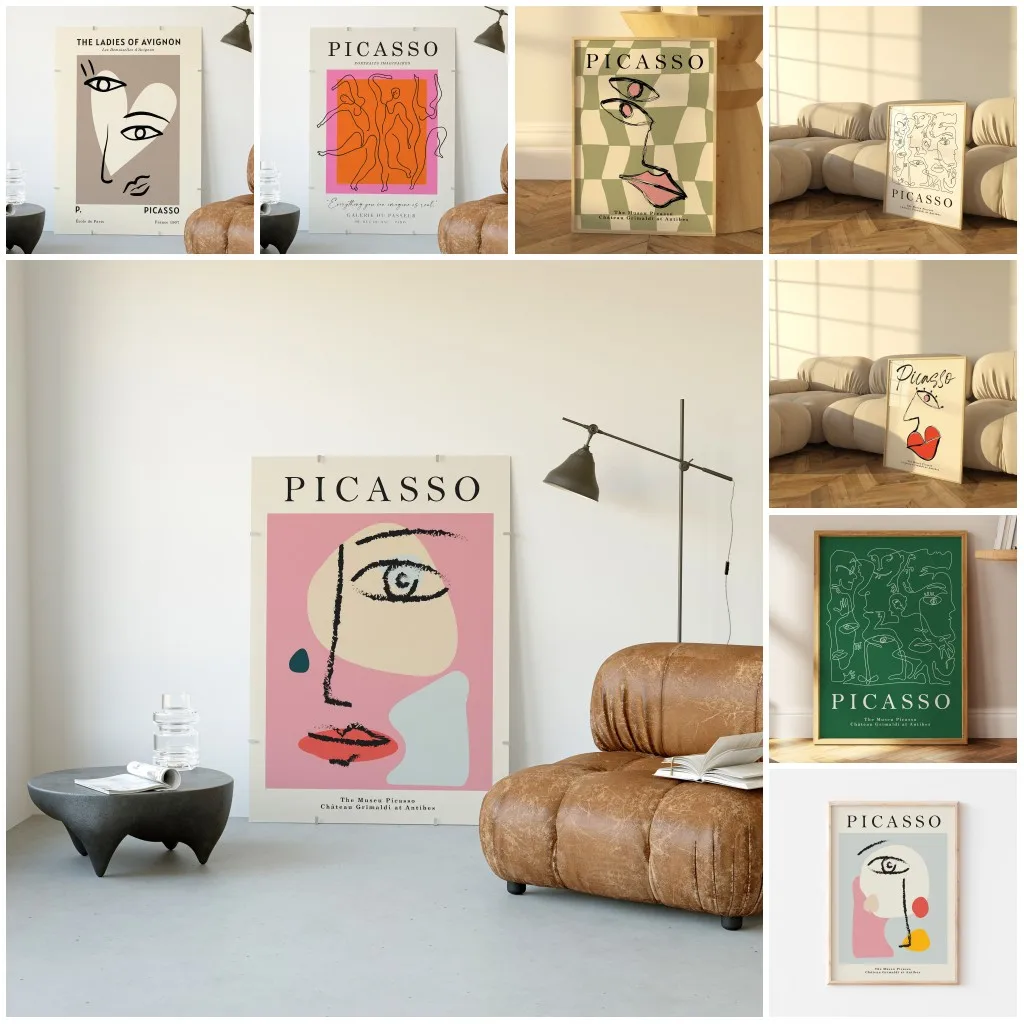 Picasso Exhibition Wall Art Pr - Interior Design Sketch ulasan dan harga