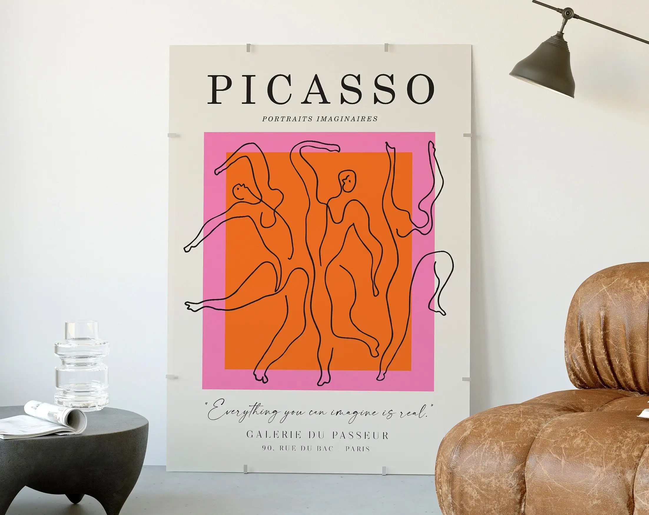 Picasso Exhibition Wall Art Pr - Interior Design Sketch ulasan dan harga