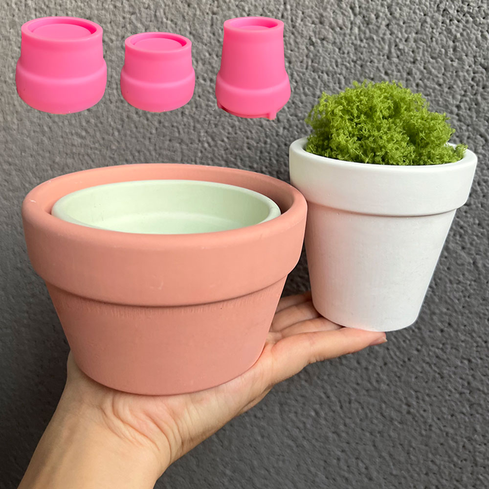 Large Concrete Plant Pot Silic - Terrazzo Pot Cement ulasan dan harga