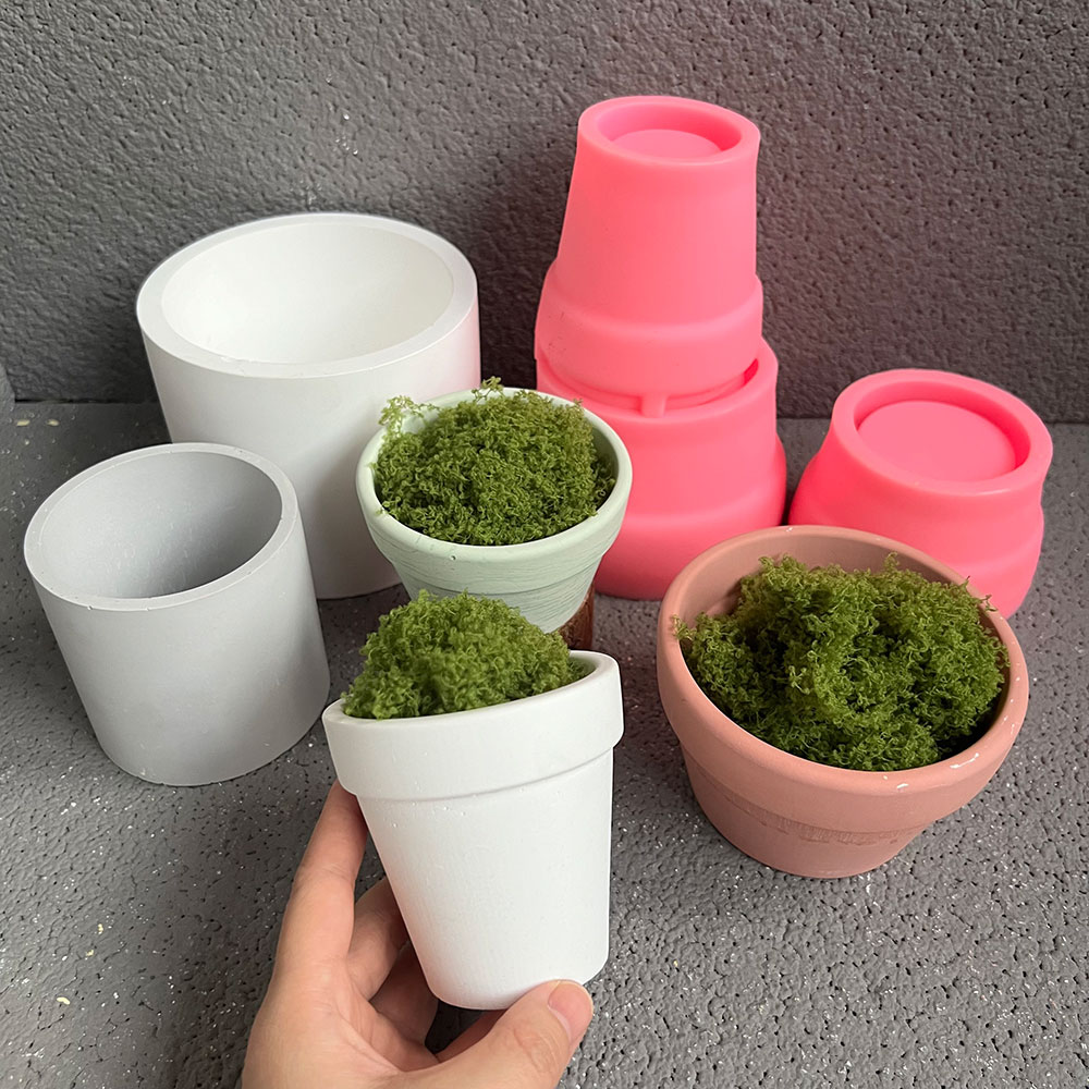 Large Concrete Plant Pot Silic - Terrazzo Pot Cement ulasan dan harga