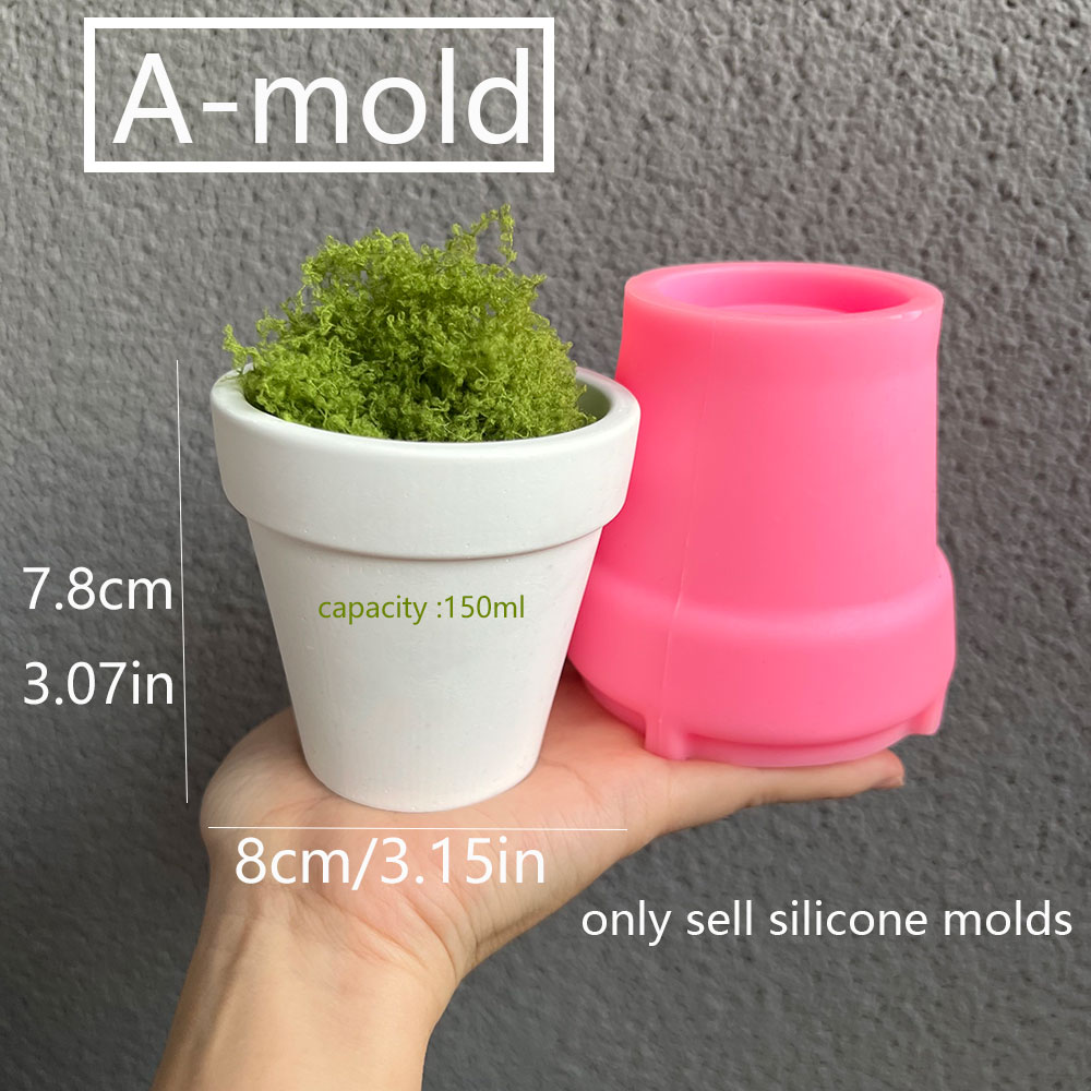 Large Concrete Plant Pot Silic - Terrazzo Pot Cement ulasan dan harga