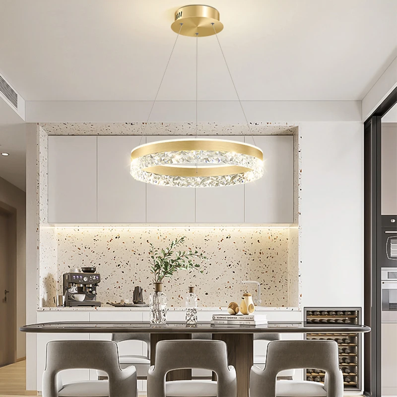 Modern Luxury Crystal LED Pend - Interior Design Kitchen And Living Room ulasan dan harga